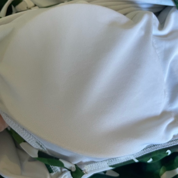 Womens Monokini One Piece Floral Print Ruffle Off Shoulder Push Up Size M - Picture 4 of 7